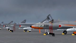 Screenshot 1 — Royal Navy Hawker Hunter Flight Lines
