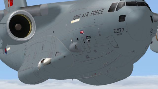 Screenshot 1 — RAF Boeing C-17 "Red 10" Tail