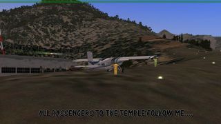 Screenshot 3 — The Airfield At Glowing Temple Mountain Flight