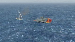 Screenshot 1 — Famous Writer Sloop On Fire Mission