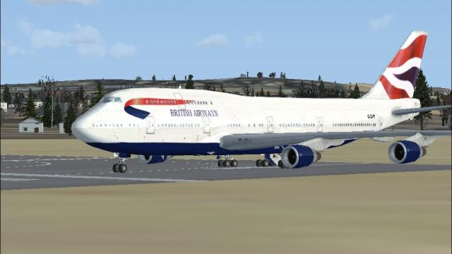 Screenshot 1 — British Airways Boeing 747-400 Textures