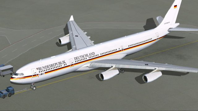 Screenshot 1 — German Air Force Airbus A340-313X Texture Fix