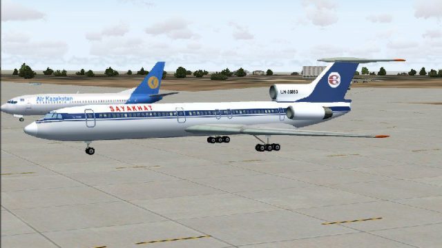 Screenshot 1 — Sayakhat Airlines T154