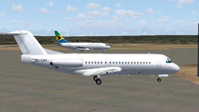 Screenshot 1 — Ocean Airlines Fokker F28
