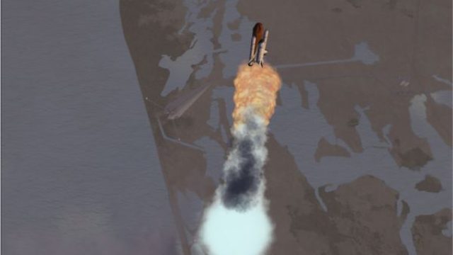 Screenshot 1 — Shuttle Launch Scenery