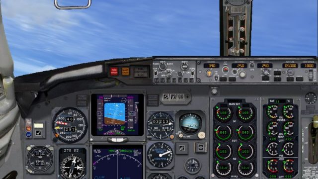 Screenshot 1 — Boeing 737-400 Panel