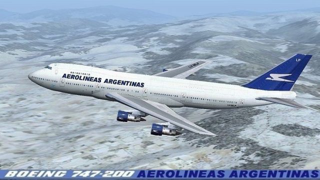 Screenshot 1 — Aerolineas Argentinas Boeing 747-287 LV-MLP