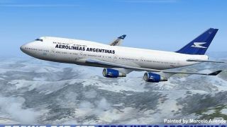 Screenshot 1 — Aerolineas Argentinas Boeing 747 LV-ALJ