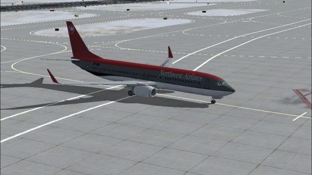 Screenshot 1 — Boeing 737-800 Northwest Airlines Textures only