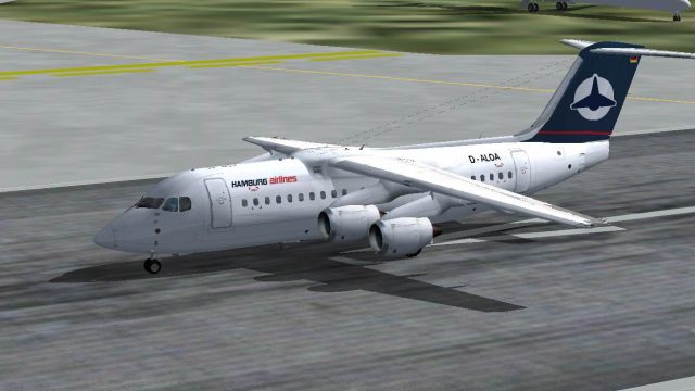 Screenshot 1 — Hamburg Airlines BAe 146-200