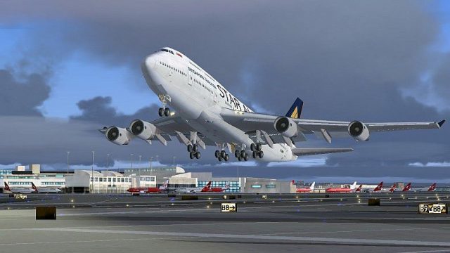 Screenshot 1 — Singapore Airlines Boeing 747-412