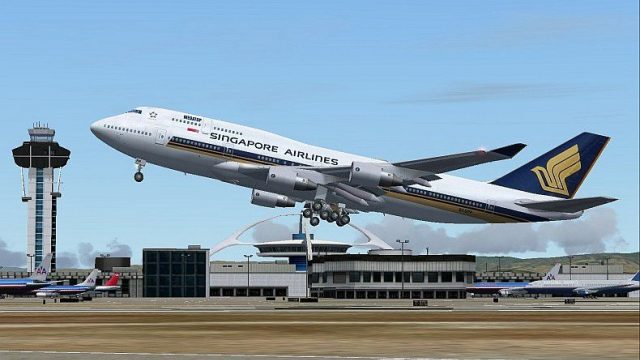 Screenshot 1 — Singapore Airlines Boeing 747-412 9V-SPP