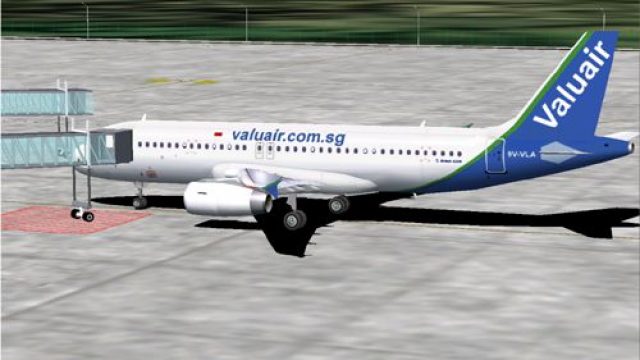 Screenshot 1 — Valuair Airbus A320 9V-VLA