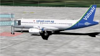 Screenshot 1 — Valuair Airbus A320 9V-VLA