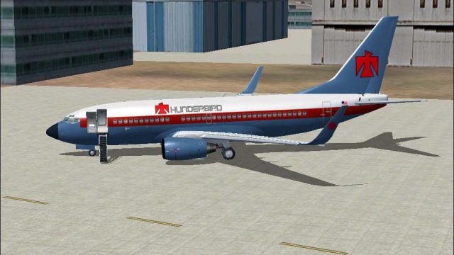 Screenshot 1 — Thunderbird Boeing 737-700