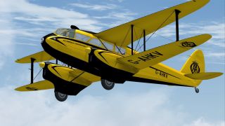 Screenshot 1 — FSX/P3D Automobile Association DeHavilland DH.89A Rapide