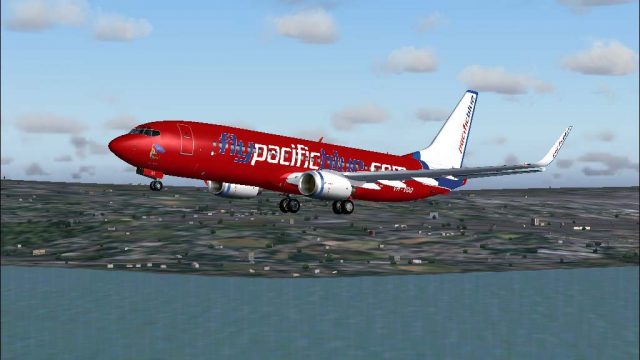 Screenshot 1 — Pacific Blue Boeing 737-800