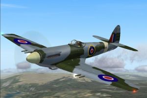 WW2 fighter Spiteful Mk XVI for FSX