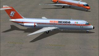 Screenshot 1 — Aeromexico Douglas DC-9-10 1970's Bare Metal