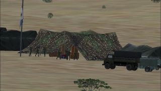 Screenshot 1 — Goose Green Airport Scenery