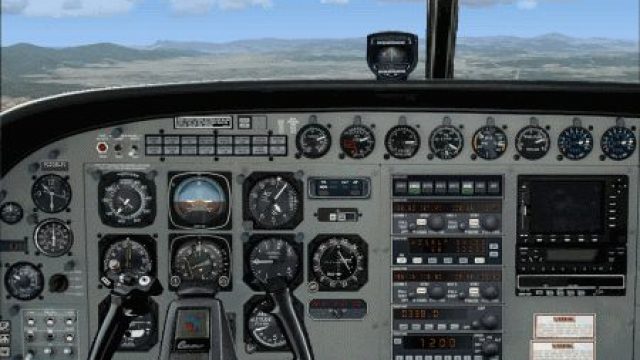 Screenshot 1 — 2D Cessna C208 Caravan Panel