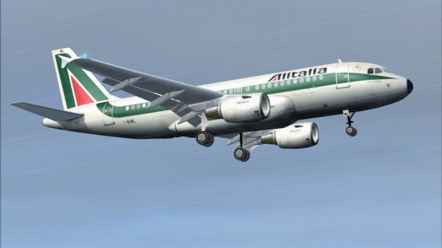 Screenshot 1 — Airbus A-319-100CFM, Alitalia
