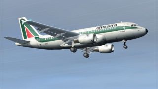Screenshot 1 — Airbus A-319-100CFM, Alitalia