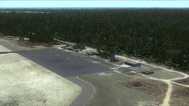 Screenshot 1 — Mackall Army Airfield Scenery