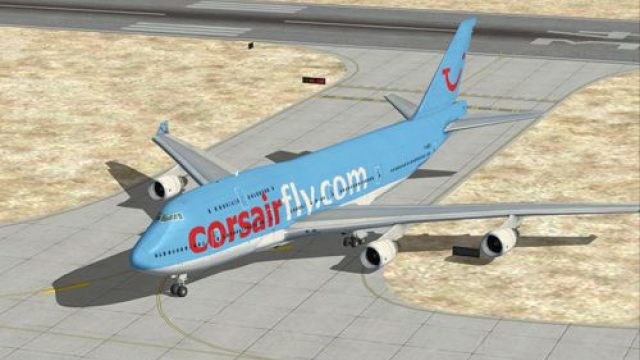 Screenshot 1 — Boeing 747-400, CorsairFly
