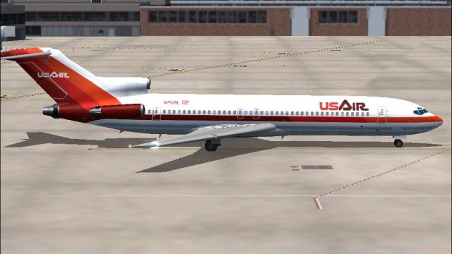 Screenshot 1 — USAir Boeing 727-200 1980 Bare Metal V2