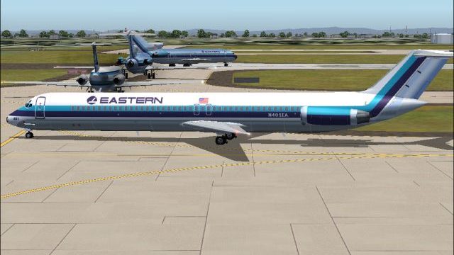 Screenshot 1 — EAL Douglas DC-9-50 Modified White V2.0