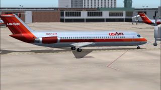 Screenshot 1 — USAir Douglas DC-9-30 1980 Bare Metal V2.1