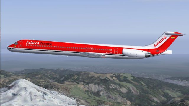 Screenshot 1 — Avianca Colombia MD-83