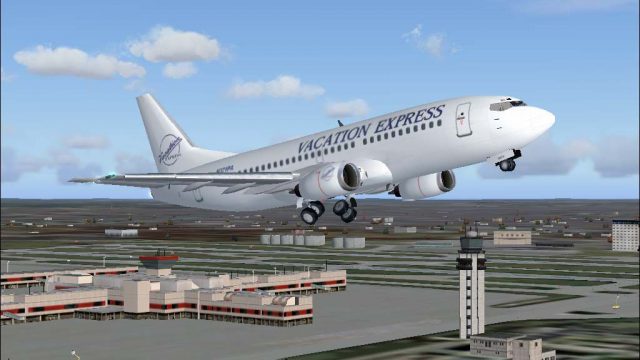 Screenshot 1 — Vacation Express Boeing 737-300