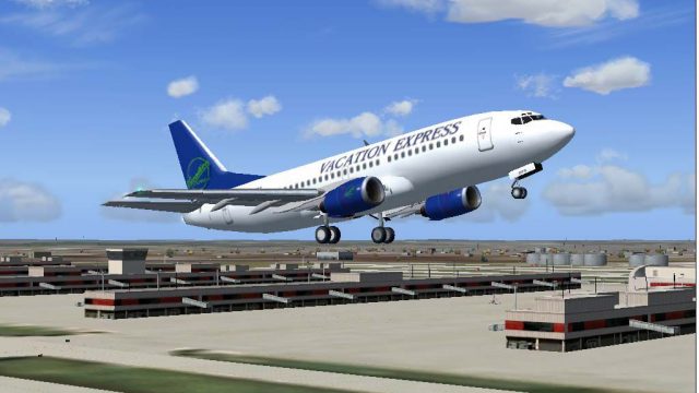 Screenshot 1 — Blue Vacation Express Boeing 737-300