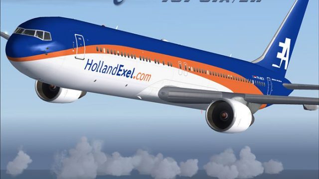 Screenshot 1 — HollandExel Boeing 737-31A/ER