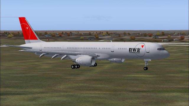 Screenshot 1 — Northwest Boeing 757-200 N-ABNO