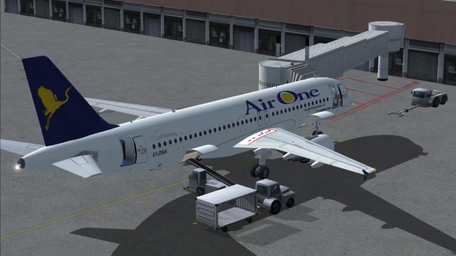 Screenshot 1 — Airbus A320-214, AirOne