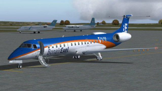 Screenshot 1 — BonairExel (Dutch Eagle Express) ERJ-145