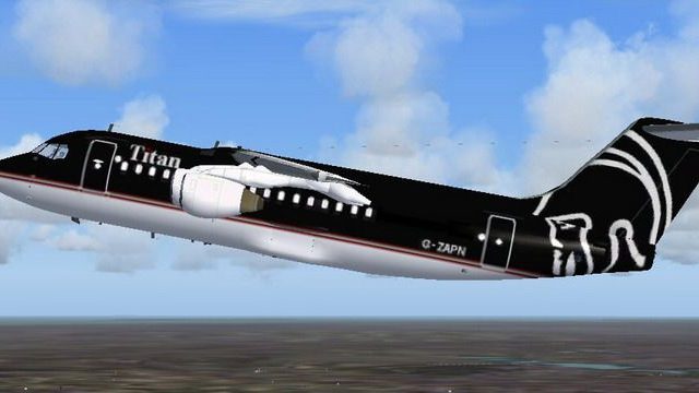 Screenshot 1 — Titan Airways BAe 146-200