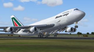 Screenshot 1 — Alitalia Cargo Boeing 747-228F/SCD