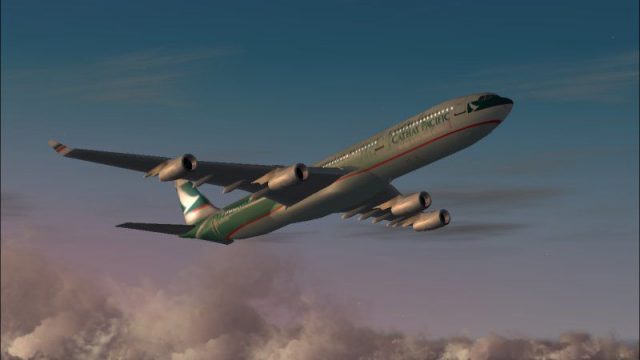 Screenshot 1 — Cathay Pacific A340-300