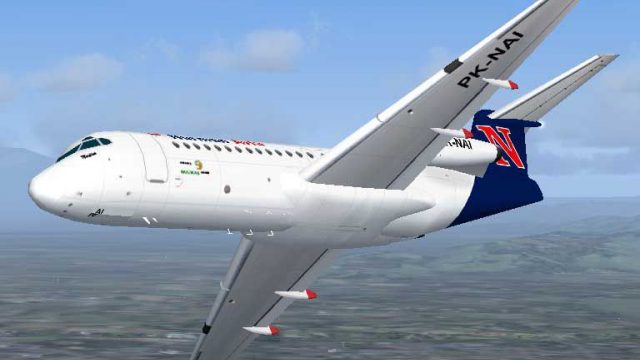 Screenshot 1 — Nurman Avia Fokker F28-4000