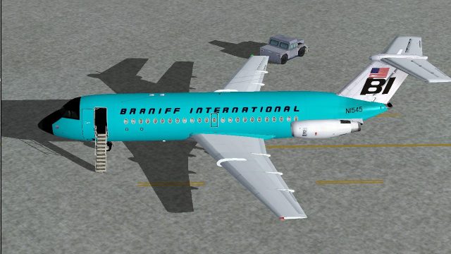 Screenshot 1 — Braniff BAC One-Eleven 200 Turquoise