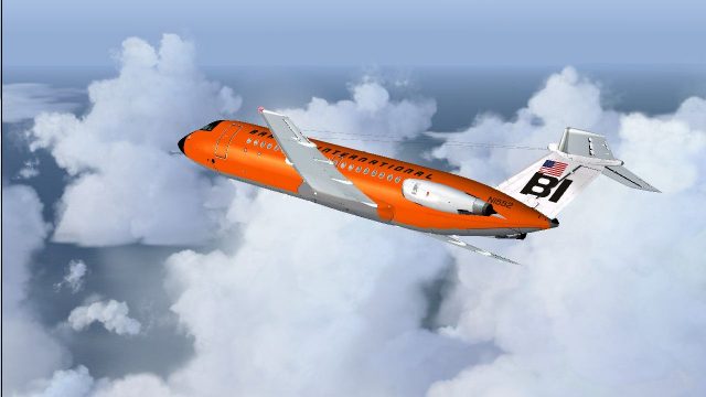 Screenshot 1 — Braniff BAC One-Eleven 200 Orange
