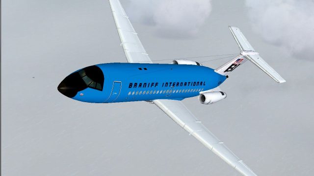 Screenshot 1 — Braniff BAC One-Eleven 200 Medium Blue