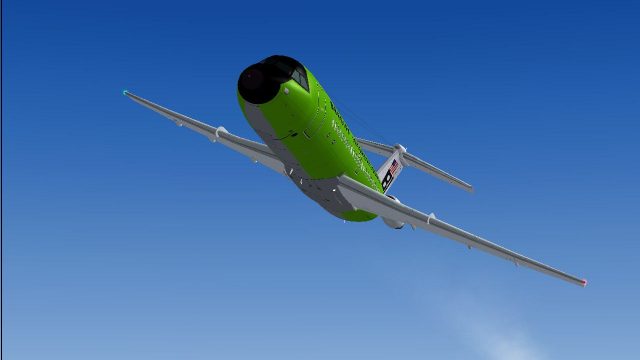 Screenshot 1 — Braniff BAC One-Eleven 200 Light Green
