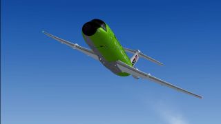 Screenshot 1 — Braniff BAC One-Eleven 200 Light Green