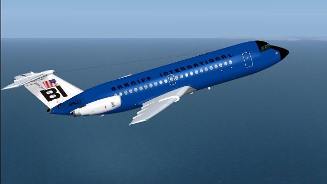 Screenshot 1 — Braniff BAC One-Eleven 200 Dark Blue
