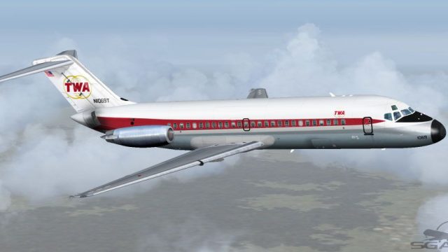 Screenshot 1 — TWA Douglas DC-9-10